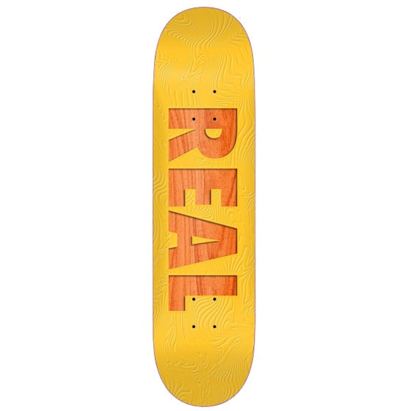 Real Bold Team Series Yellow Skateboard Deck – 8.06