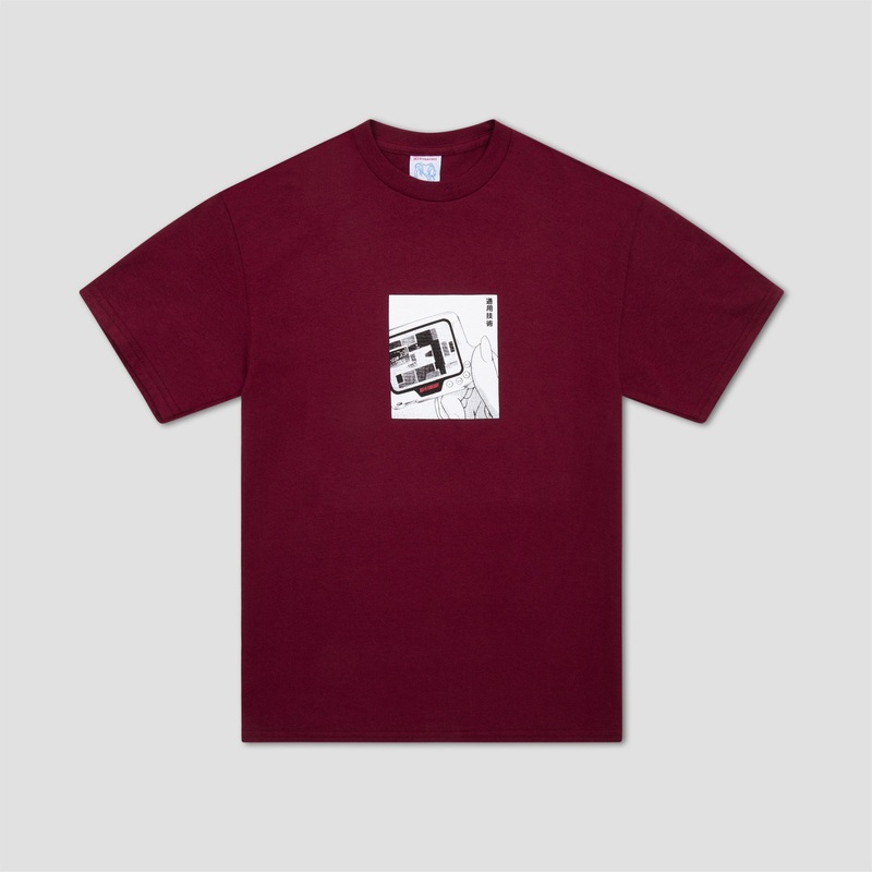Sci-Fi Fantasy Device T-Shirt Maroon Medium