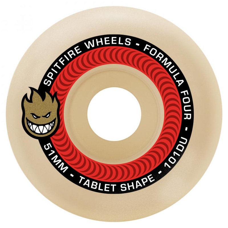 Spitfire Formula Four Tablet Skateboard Wheels – 54mm 101du