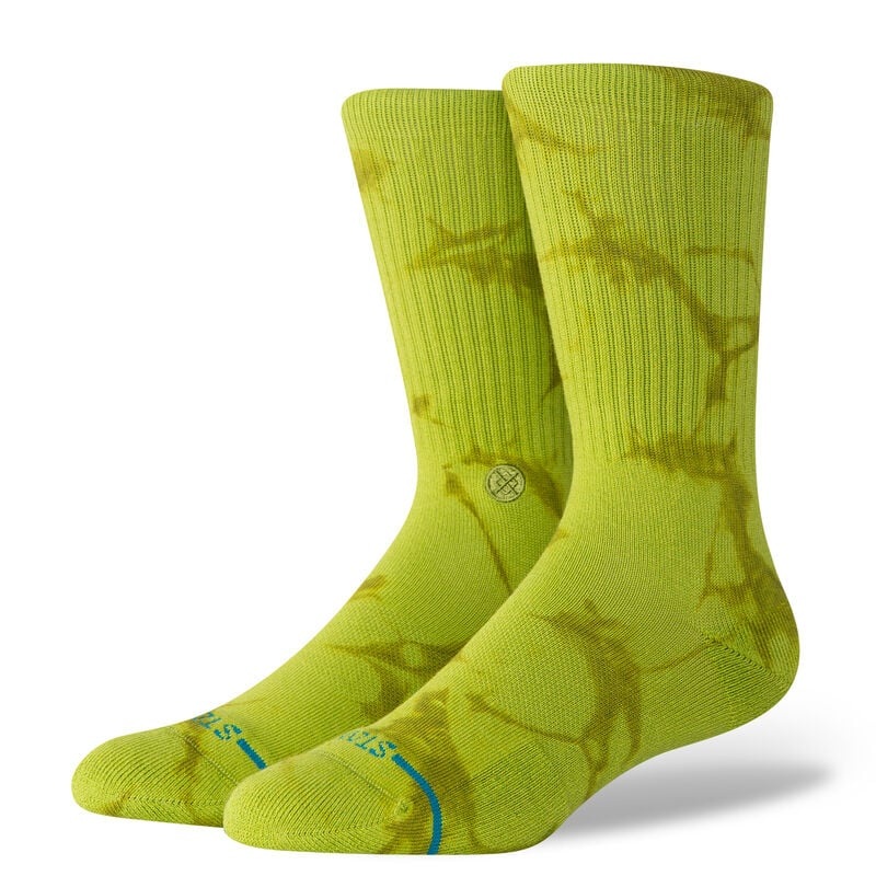 Stance Icon Dye Crew Socks GREEN M
