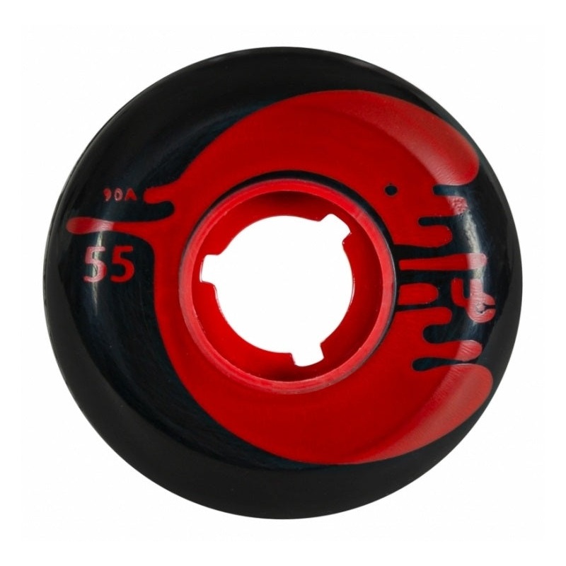 Undercover Cosmic Rosche Black Wheels Flat Radius 55mm 90a – Set of 4