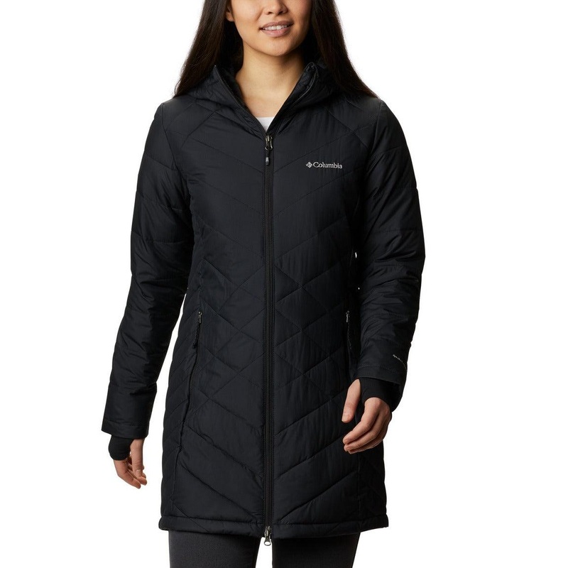 Columbia Heavenly Long Hooded Jacket – Women XS Black
