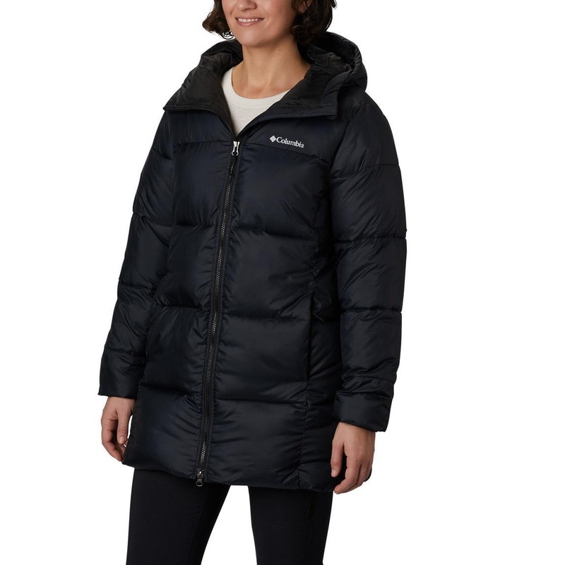 Columbia Puffect Mid Hooded Jacket – Women XS Black