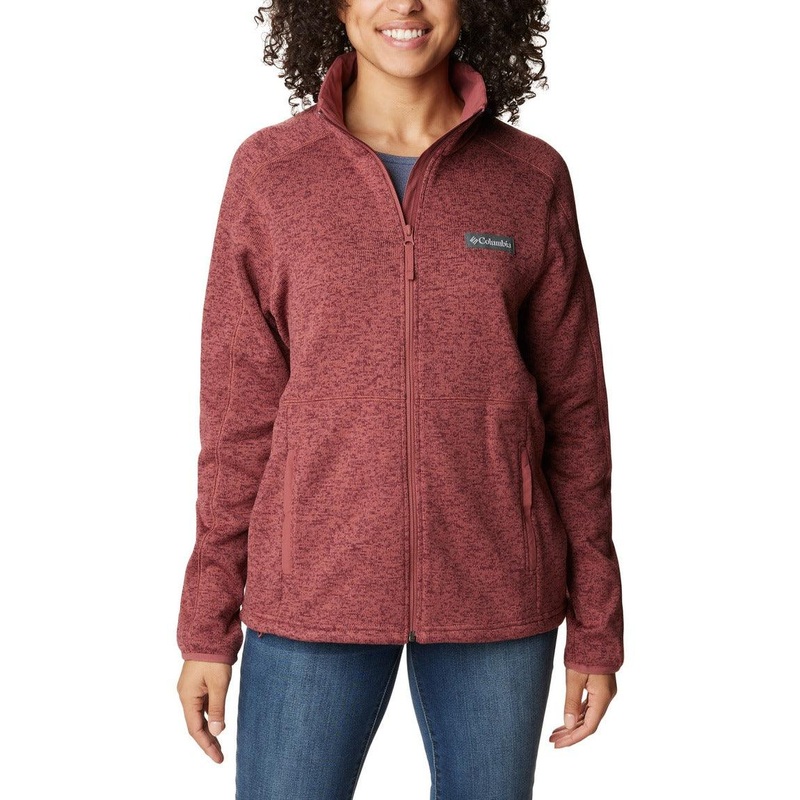 Columbia Sweater Weather Fleece Full Zip Jacket – Women S Beetroot Heather