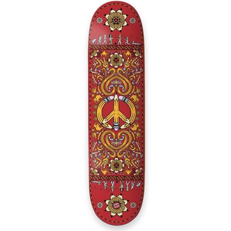 Drawing Boards Peace Skateboard Deck – 8.0″