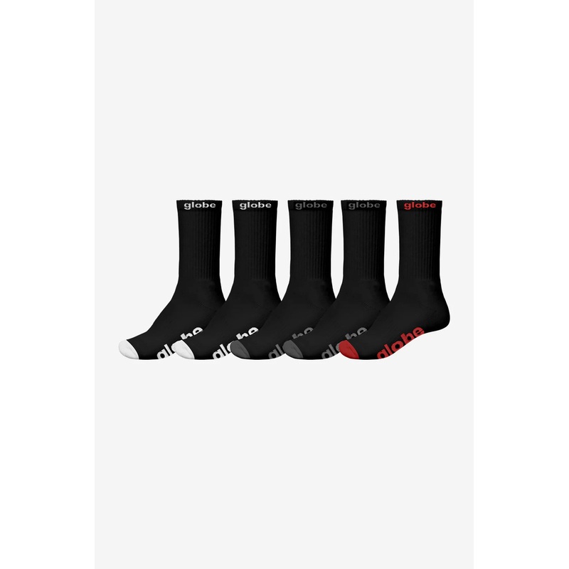 Globe OG Sock 5 Pack BLK/ASSRT 7 to 11