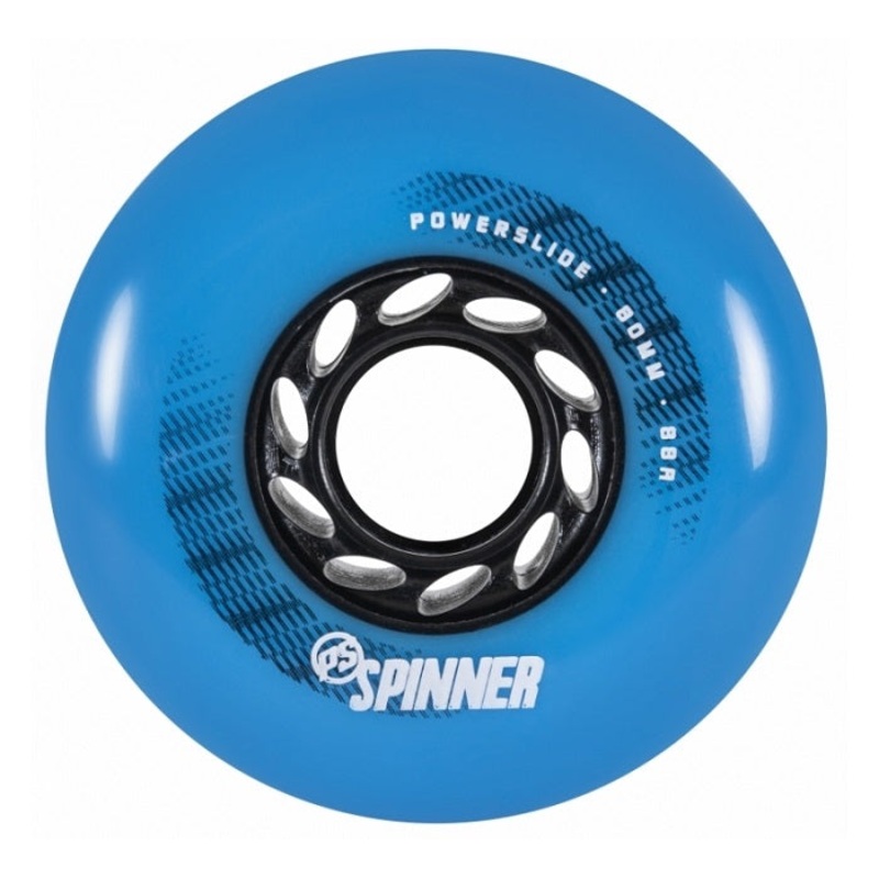 Powerslide Spinner Blue Wheels 80mm 88a – Set of 4