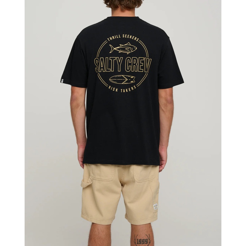 Salty Crew Outlined Standard Tee Black S