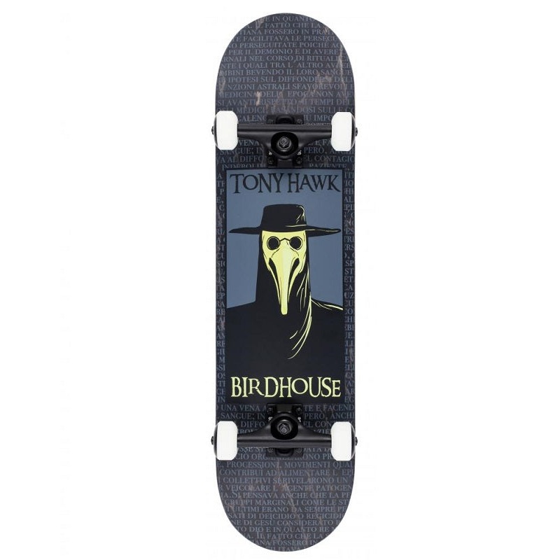 Birdhouse Stage 3 Plague Doctor Black Skateboard – 8.0″