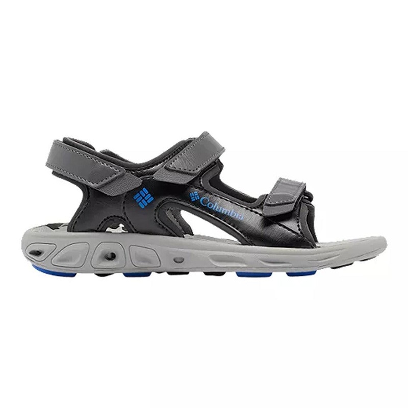 Columbia Big Kids’ Techsun 3 Strap Sandal 1 Dark Grey/Blue