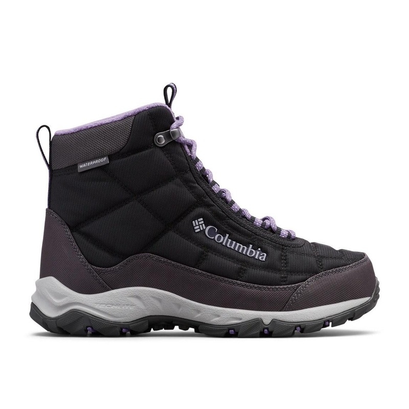 COLUMBIA FIRECAMP BOOT – WOMEN 6.5 Black/Plum Purple