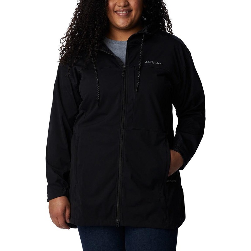 Columbia Flora Park Softshell Jacket – Plus Size 1X Black