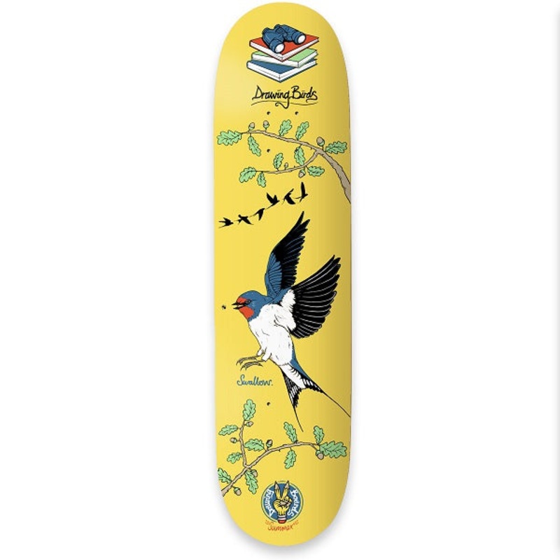 Drawing Boards Swallow Skateboard Deck – 7.75″