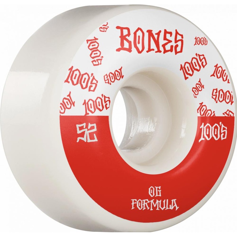 Bones 100’s #13 V4 Wide Skateboard Wheels – 52mm