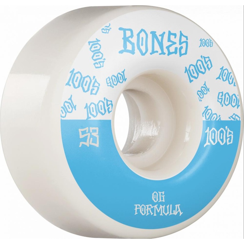 Bones 100’s #13 V4 Wide Skateboard Wheels – 53mm