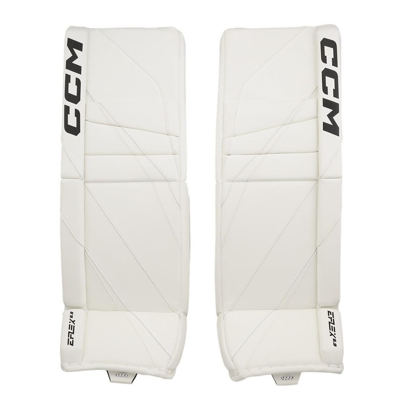 CCM E-Flex 6.9 Goalie Pads – Senior 33+1 White