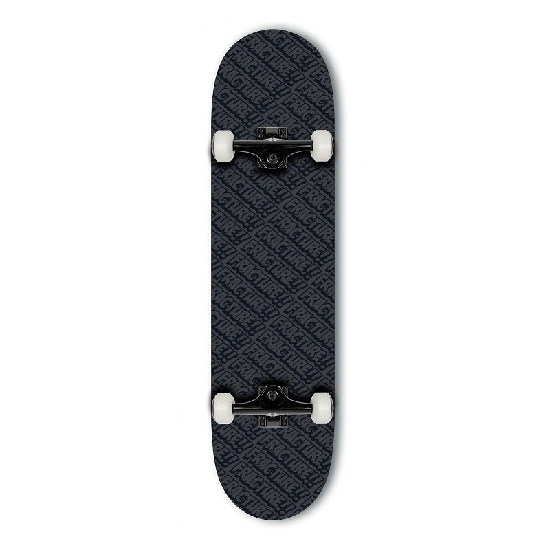 Fracture All Over Comic Black Skateboard – 8.0″