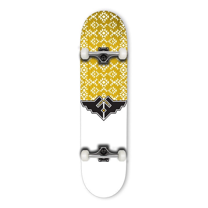 Fracture Wings V3 Yellow Skateboard – 8.0″
