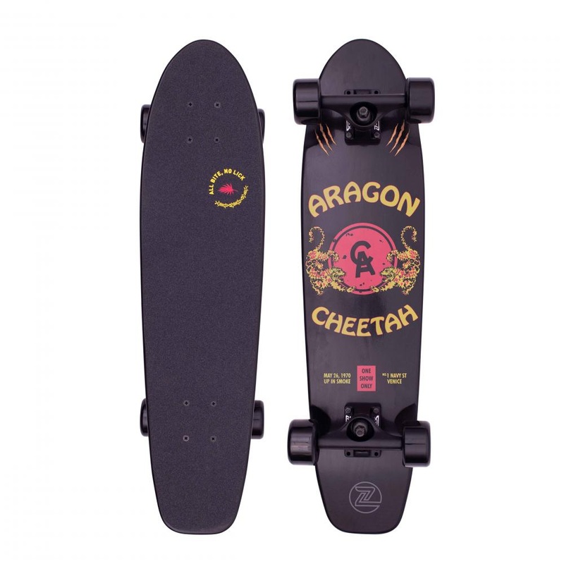 Z-Flex Aragon Cheetah Black Cruiser Skateboard – 29″