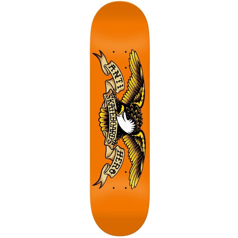 Anti Hero Classic Eagle Orange Skateboard Deck – 9.0″