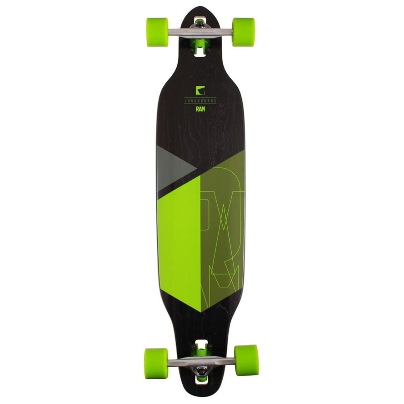 Ram Solitary Lime Green Longboard – 38″