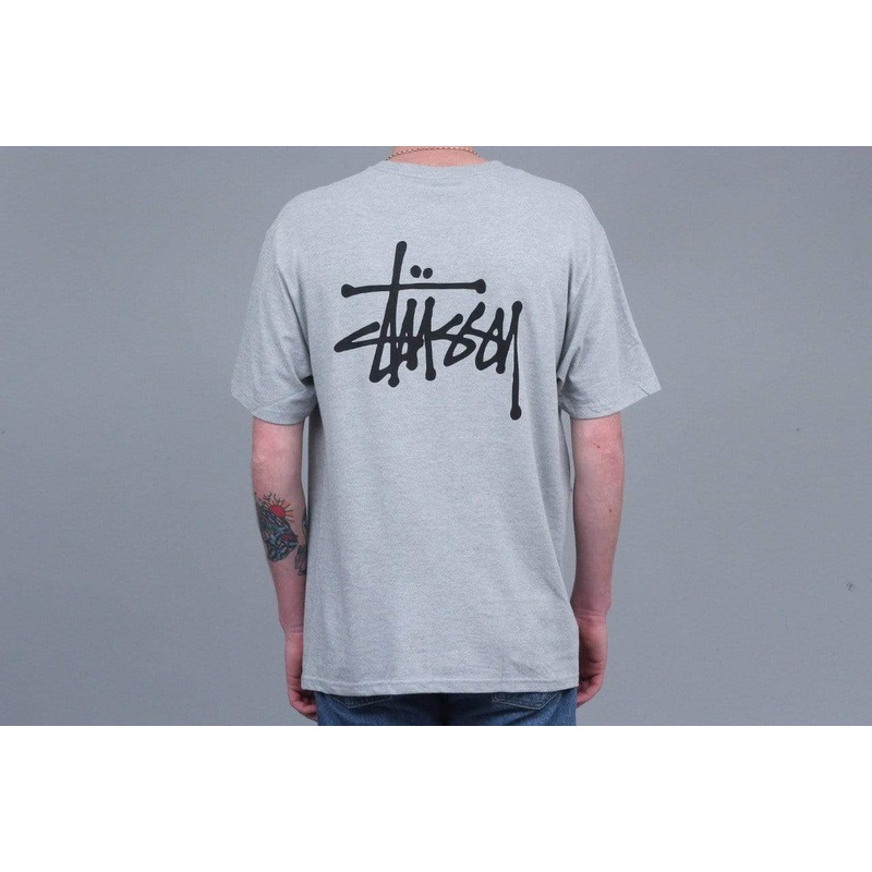 Stussy Basic Stussy T-Shirt Grey Heather Small