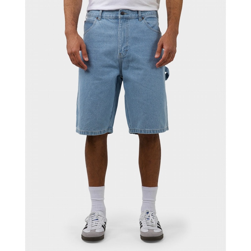Dickies 11″ Relaxed Fit Carpenter Denim Shorts – Light Indigo 28