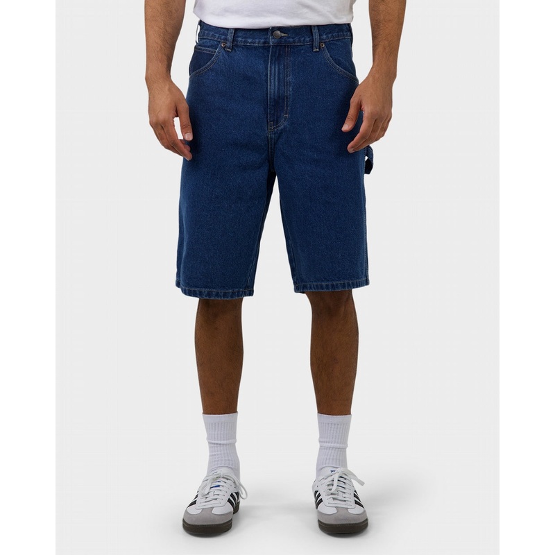 Dickies 11″ Relaxed Fit Carpenter Denim Shorts – Stone Washed Indigo 28