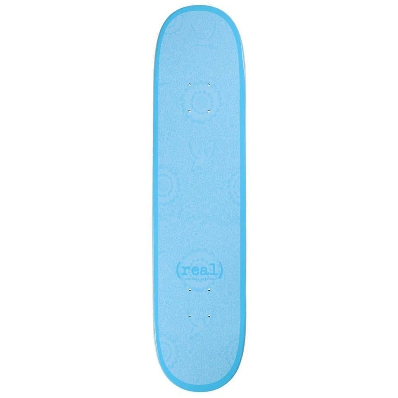 Real Flowers Renewal Blue PP Skateboard Deck – 7.75″