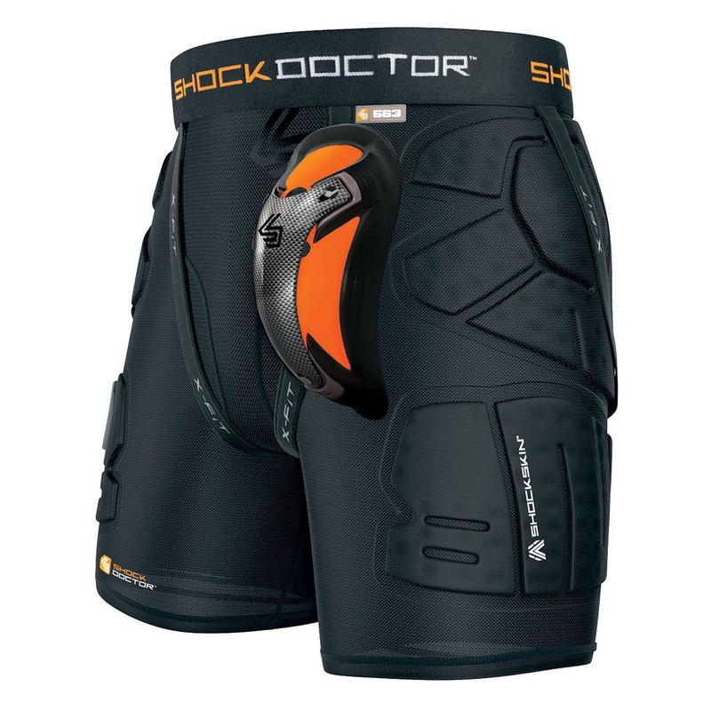 ShockSkin Lax Relax Fit 5-Pad Short with Ultra Carbon Flex Cup Youth XL Black