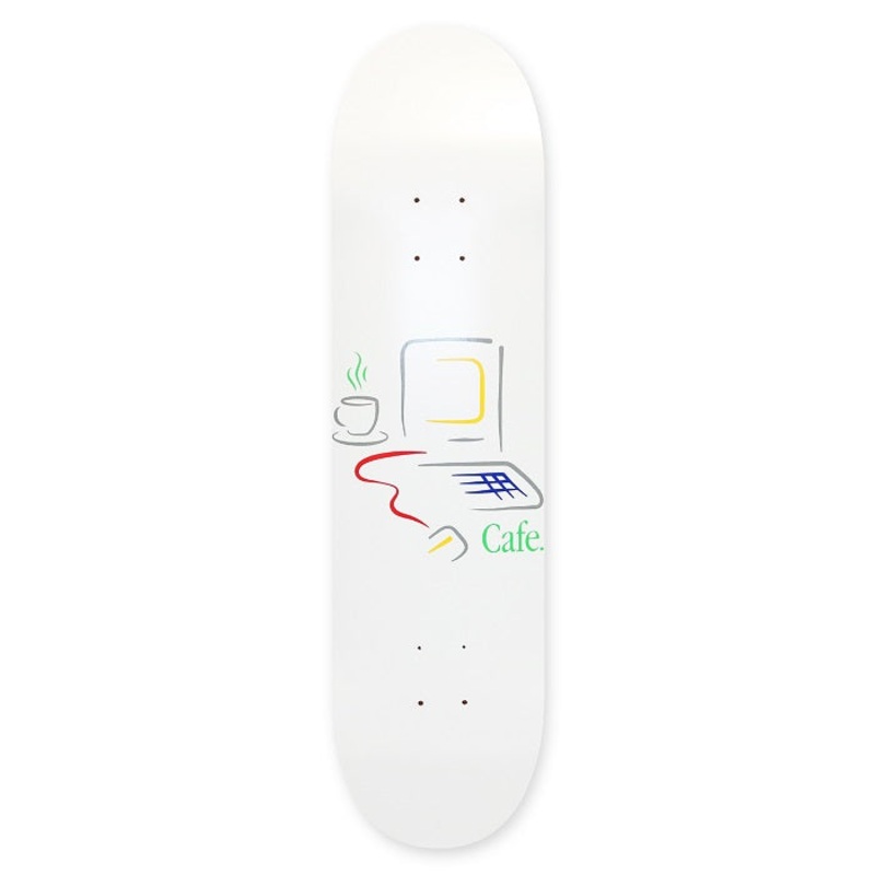 Skateboard Cafe Gerald White Deck – 8.125″