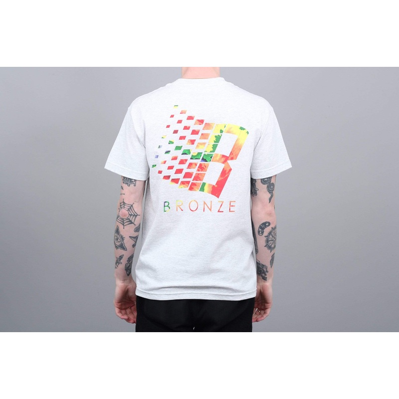 Bronze B Logo T-Shirt Ash / Infrared Small