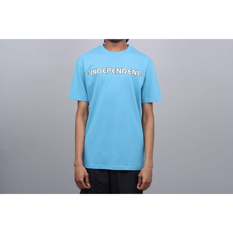 Independent Bar Cross T-Shirt Carolina Blue Small