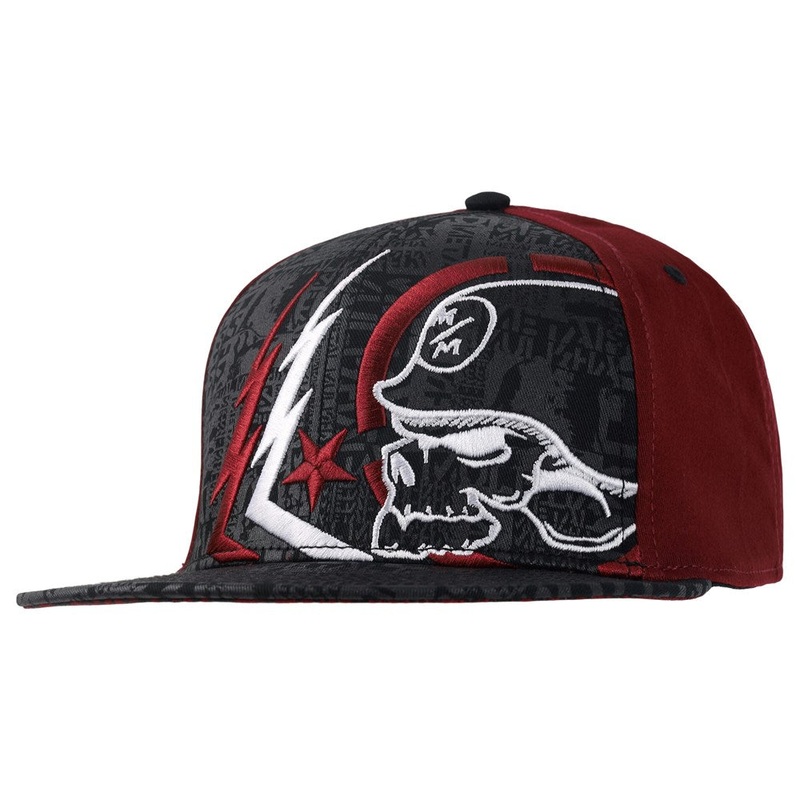 Metal Mulisha Ghost 2 Flex Hat RED S/M