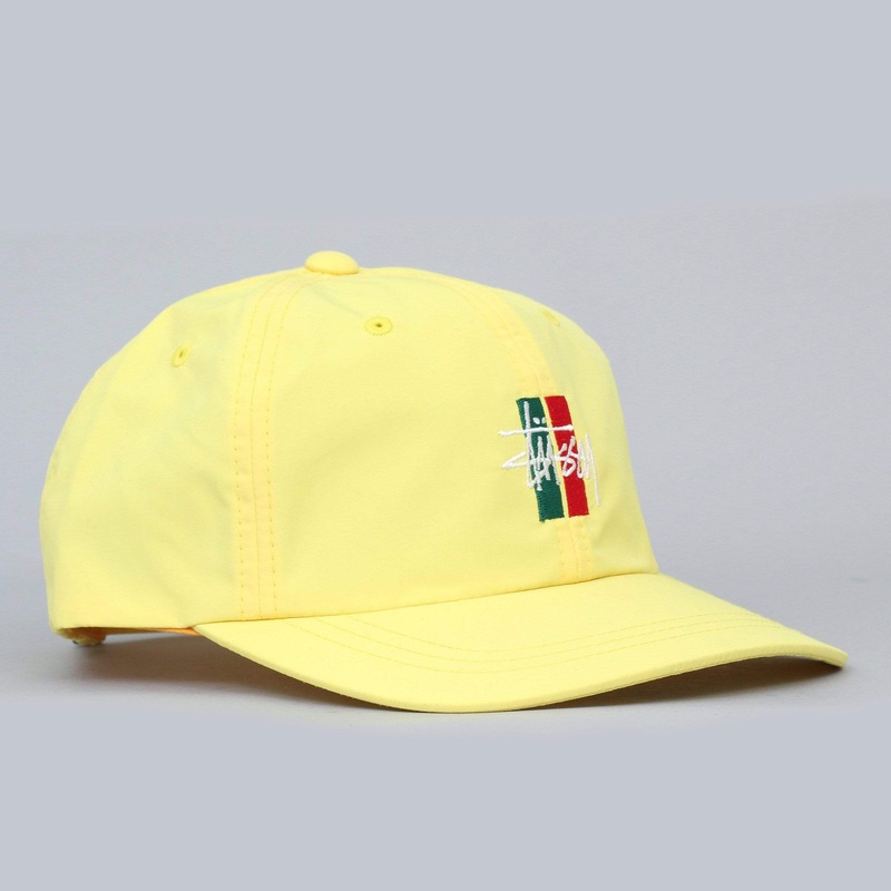 Stussy Bars Logo Low Pro Cap Yellow
