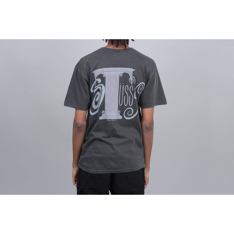 Stussy Column Pig Dyed T-Shirt Black Small