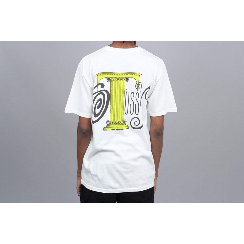 Stussy Column Pig Dyed T-Shirt Natural Small