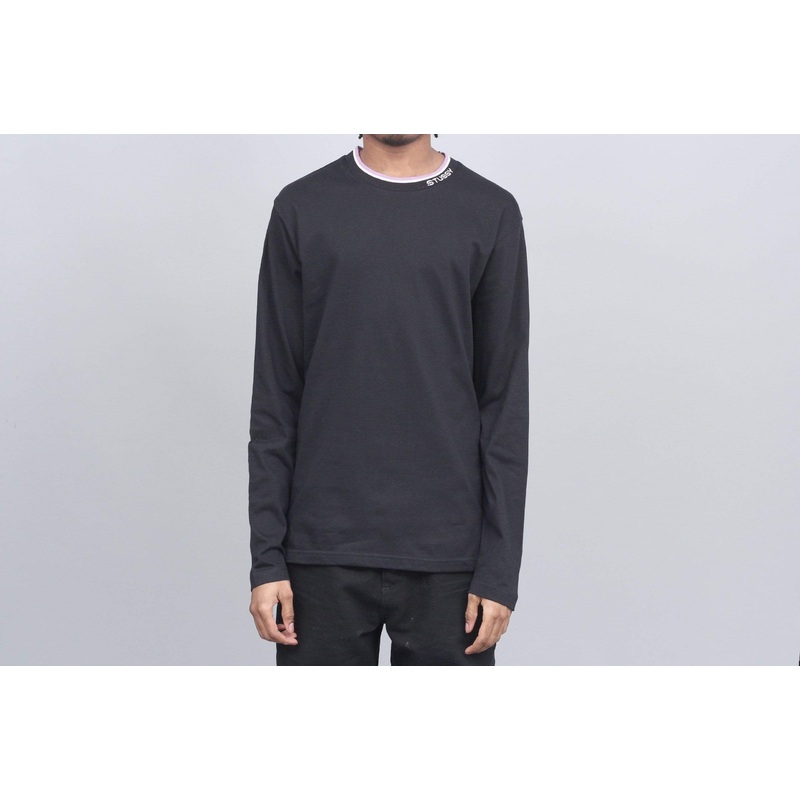 Stussy Michael Longsleeve Crew Black Small