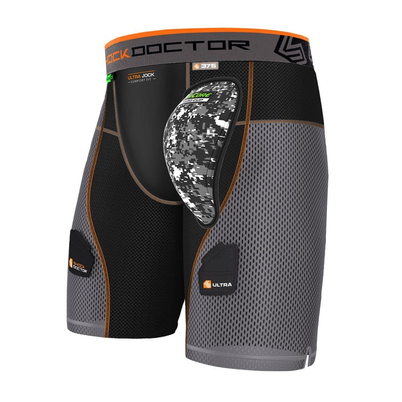 Ultra PowerStride Hockey Short with AirCore Hard Cup Senior XXL Black/Grey