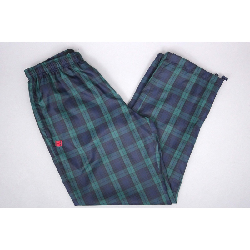 Bronze Plaid Track Pants Navy / Green Small