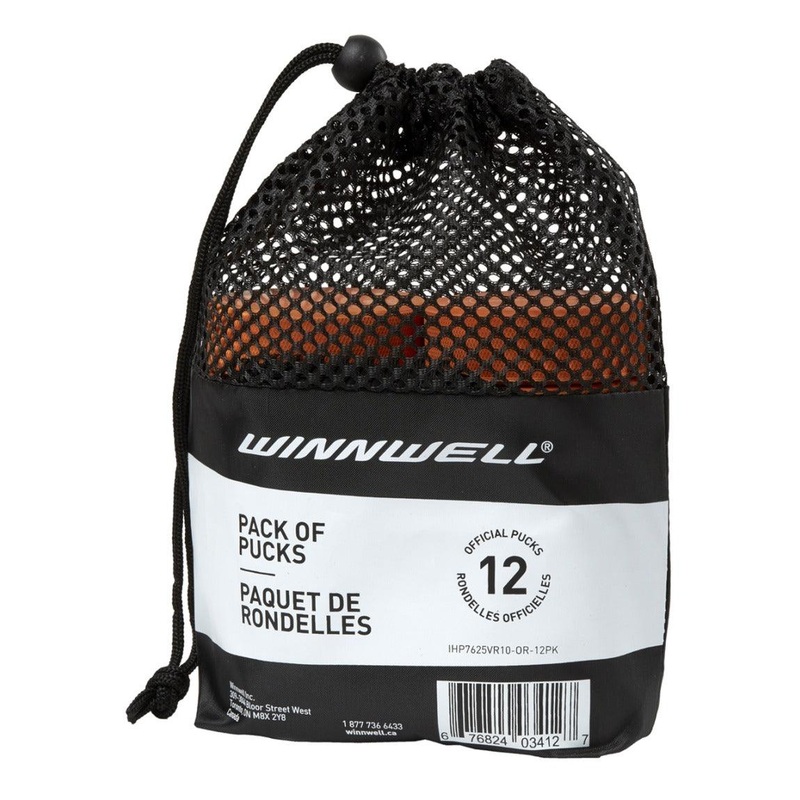 Hockey Ice Puck (12 Pack) – Orange