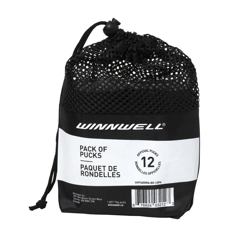 Hockey Ice Puck (12 Pack) – Plain Black