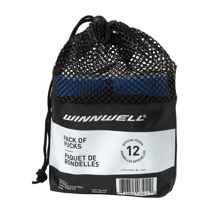 Hockey Ice Puck (12 Pack) – Plain Blue