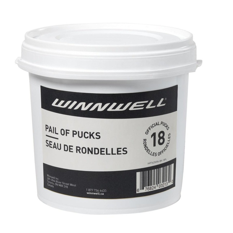 Hockey Ice Puck (18 Pack) – Plain Black