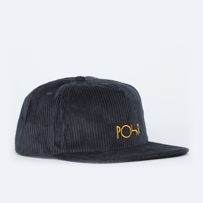 Polar Cord 5 Panel Cap Black