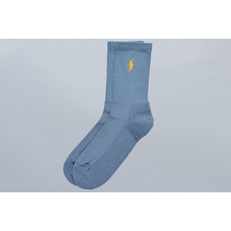 Polar No Comply Socks Slate Blue / Yellow