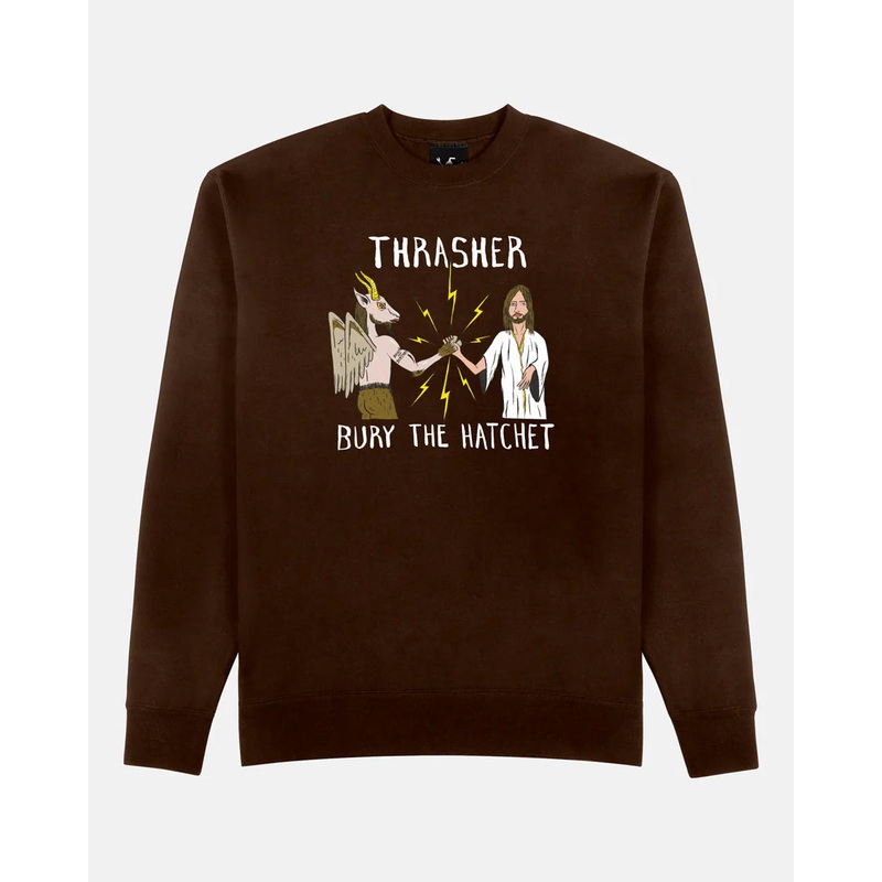 Thrasher X Toy Machine B.T.H Crew DARK CHOCOLATE S