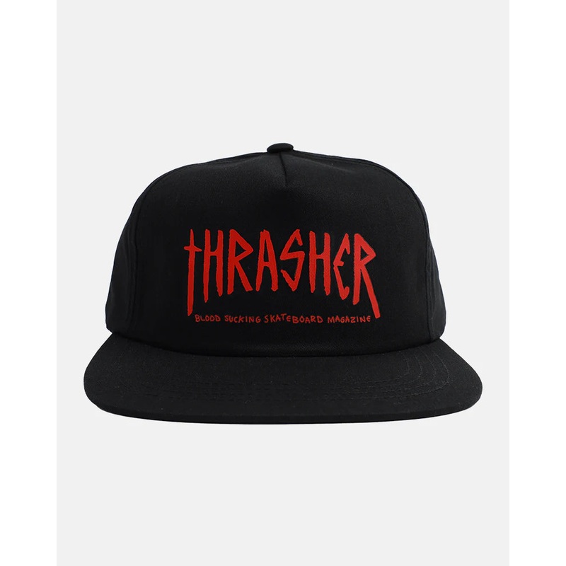 Thrasher X Toy Machine Scratch Snapback BLACK OSFM