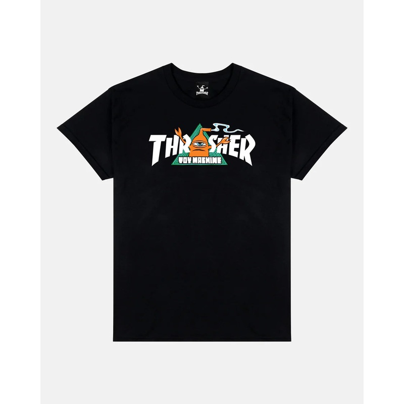 Thrasher X Toy Machine Vortex Tee BLACK S