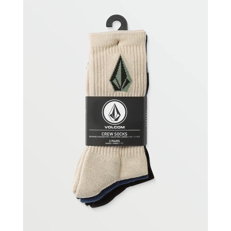 Volcom Full Stone Mix Sock 3 Pack PLK OSFM